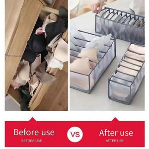 Unbranded For Underwear Bra Socks Organizer Storage Gray6 Grids Unbranded For Underwear Bra Socks Organizer Storage Gray6 Grids