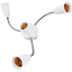 Unbranded For E27 Led Bulb Splitter Adapter Adjustable For Home Office 4 Heads Unbranded For E27 Led Bulb Splitter Adapter Adjustable For Home Office 4 Heads