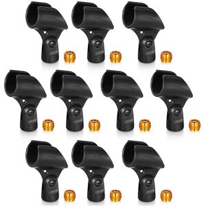 Unbranded For 10 Pcs Microphone Clip Holder With 10 Pcs Nut Adapter For Recording Unbranded For 10 Pcs Microphone Clip Holder With 10 Pcs Nut Adapter For Recording