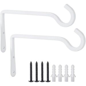 Unbranded For 2pack Hooks For Hanging 8inch Metal Plant Hanger Outdoor White Unbranded For 2pack Hooks For Hanging 8inch Metal Plant Hanger Outdoor White