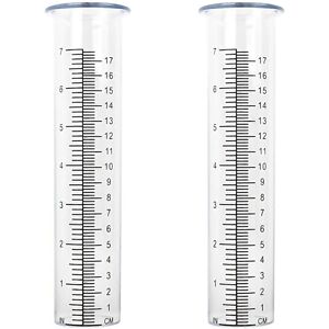 Unbranded For 2pcs Plastic Rain Gauge Unbranded For 2pcs Plastic Rain Gauge