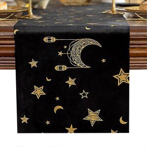 Unbranded For Eid Alfitr Moon Lantern Velvet Table Runner Decoration Unbranded For Eid Alfitr Moon Lantern Velvet Table Runner Decoration