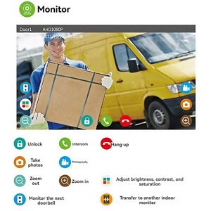 Unbranded For Video Doorbell Apartment Intercom Full Touch Monitor Kits Eu Unbranded For Video Doorbell Apartment Intercom Full Touch Monitor Kits Eu