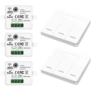 Unbranded For 433mhz Wireless Switch Wall Panels Remote Controller Light Switch Unbranded For 433mhz Wireless Switch Wall Panels Remote Controller Light Switch