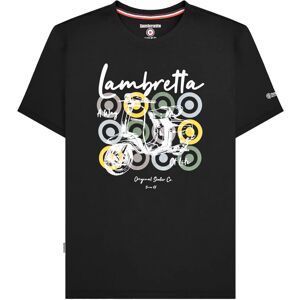 (L, Black) Lambretta Mens Scooter Branded T-Shirt (L, Black) Lambretta Mens Scooter Branded T-Shirt
