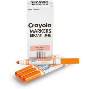 Crayola Washable Markers - Orange (12ct) Kids Broad Line Markers Bulk Markers fo Crayola Washable Markers - Orange (12ct) Kids Broad Line Markers Bulk Markers fo