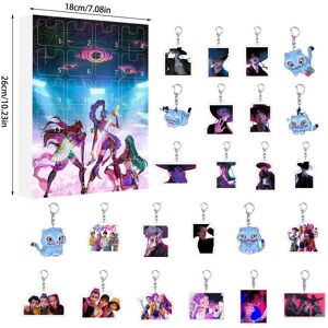 Unbranded (Style E) Hunters Demon Kpop Acrylic Advent Calendar Set Keychains Kids Gift Sur Unbranded (Style E) Hunters Demon Kpop Acrylic Advent Calendar Set Keychains Kids Gift Sur
