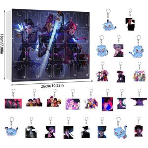 Unbranded (Style B) Hunters Demon Kpop Acrylic Advent Calendar Set Keychains Kids Gift Sur Unbranded (Style B) Hunters Demon Kpop Acrylic Advent Calendar Set Keychains Kids Gift Sur
