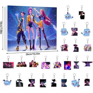 Unbranded (Style A) Hunters Demon Kpop Acrylic Advent Calendar Set Keychains Kids Gift Sur Unbranded (Style A) Hunters Demon Kpop Acrylic Advent Calendar Set Keychains Kids Gift Sur