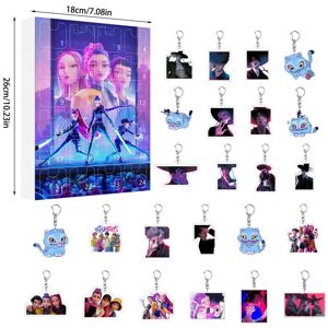 Unbranded (Style G) Hunters Demon Kpop Acrylic Advent Calendar Set Keychains Kids Gift Sur Unbranded (Style G) Hunters Demon Kpop Acrylic Advent Calendar Set Keychains Kids Gift Sur