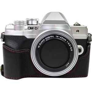 Unbranded (Black) For Olympus OM-D E-M10 Mark IV Camera Case Large Opening Genuine Cow Lea Unbranded (Black) For Olympus OM-D E-M10 Mark IV Camera Case Large Opening Genuine Cow Lea