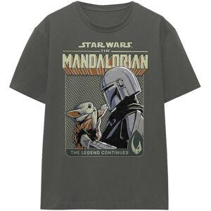 (S, Charcoal) Star Wars The Mandalorian Womens/Ladies Legend Continues Grogu T-S (S, Charcoal) Star Wars The Mandalorian Womens/Ladies Legend Continues Grogu T-S