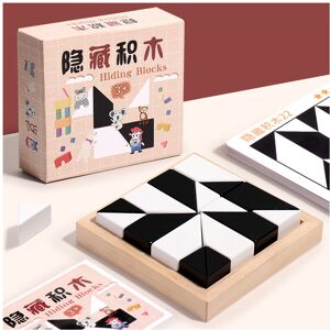 Unbranded Black Hidden White Building Blocks Parent Child Interaction Toy Cognize Spatial Unbranded Black Hidden White Building Blocks Parent Child Interaction Toy Cognize Spatial