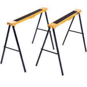 Oypla 2x Saw DIY Garage Work Bench Carpentry Building Trestles Load 100KG Oypla 2x Saw DIY Garage Work Bench Carpentry Building Trestles Load 100KG