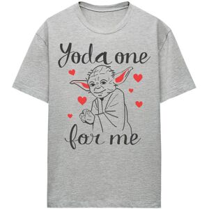 Star Wars Womens/Ladies Yoda One For Me Heather T-Shirt Star Wars Womens/Ladies Yoda One For Me Heather T-Shirt