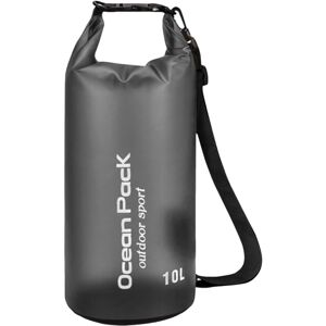 Unbranded Black Waterproof Bag 10L With Adjustable Shoulder Strap For Travel Camping Hikin Unbranded Black Waterproof Bag 10L With Adjustable Shoulder Strap For Travel Camping Hikin