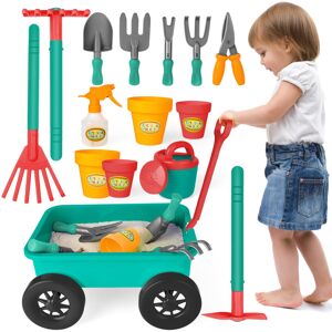 deAO Toys deAO Childrens Gardening Sets, Toddler Gardening Tools 3~12, Kids Wheelbarrow an deAO Toys deAO Childrens Gardening Sets, Toddler Gardening Tools 3~12, Kids Wheelbarrow an