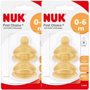 Nuk 10120014 Latex First Choice +, Size 1 (0-6 Months) M, Pack of 2 (2 x 2 blist Nuk 10120014 Latex First Choice +, Size 1 (0-6 Months) M, Pack of 2 (2 x 2 blist
