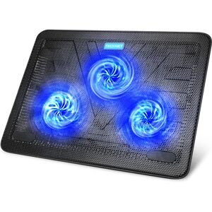 TeckNet Online Cooling Pad 12"-17" Laptop Cooler with 3 Ultra Quiet Fans at 1200RPM, Er TeckNet Online Cooling Pad 12"-17" Laptop Cooler with 3 Ultra Quiet Fans at 1200RPM, Er