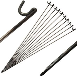 Oypla Steel Barrier Fencing Pins 10mm x 1150mm Pack Of 10 Oypla Steel Barrier Fencing Pins 10mm x 1150mm Pack Of 10
