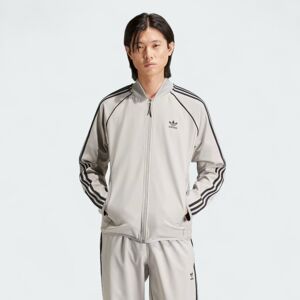 (M) Adidas Superstar Men's Bonded Track Top Grey (M) Adidas Superstar Men's Bonded Track Top Grey