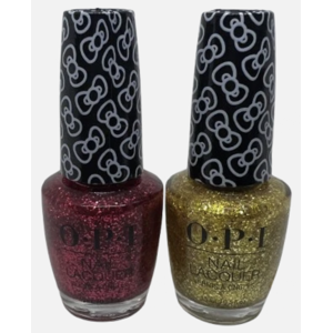 OPI Hello Kitty Glitter Nail Lacquer Red & Gold 15ml OPI Hello Kitty Glitter Nail Lacquer Red & Gold 15ml