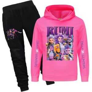 Unbranded (Ros Red, 120cm) Demon Hunters Kpop Pattern Kids Hoodie Pants Set Cartoon Gift F Unbranded (Ros Red, 120cm) Demon Hunters Kpop Pattern Kids Hoodie Pants Set Cartoon Gift F
