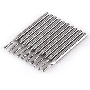 Unbranded 10pcs 1/8'' Shank Tungsten Carbide End Mill CNC Unbranded 10pcs 1/8'' Shank Tungsten Carbide End Mill CNC