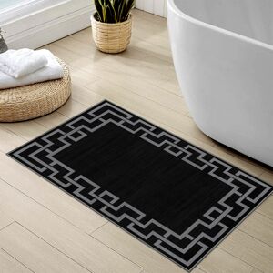Imperial Rooms (60 x 110 cm (2 ft x 3 ft 7 in)_Large Door Mat/Bath Mat, Nico Black) Extra Large Imperial Rooms (60 x 110 cm (2 ft x 3 ft 7 in)_Large Door Mat/Bath Mat, Nico Black) Extra Large