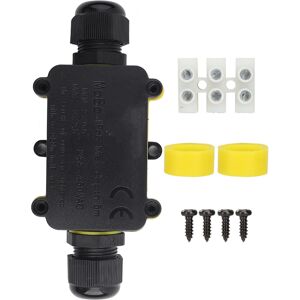 Unbranded Plastic Waterproof Junction Box M686 Black Two Unbranded Plastic Waterproof Junction Box M686 Black Two