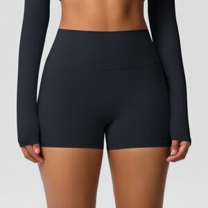 Unbranded (7101 shorts-black, XL) Solid color double-sided brushed high-waisted tight-fitt Unbranded (7101 shorts-black, XL) Solid color double-sided brushed high-waisted tight-fitt