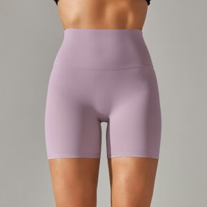Unbranded (2166 three-quarter pants-pink and purple, L) Solid color yoga shorts double-sid Unbranded (2166 three-quarter pants-pink and purple, L) Solid color yoga shorts double-sid