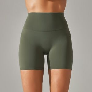 Unbranded (2166 three-quarter pants-military green, L) Solid color yoga shorts double-side Unbranded (2166 three-quarter pants-military green, L) Solid color yoga shorts double-side