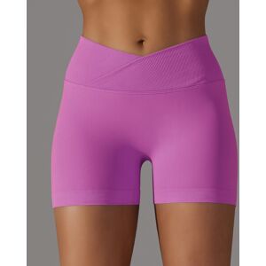 Unbranded (Rose red, L) Seamless knitted breathable solid color cross-waist peach hip yoga Unbranded (Rose red, L) Seamless knitted breathable solid color cross-waist peach hip yoga