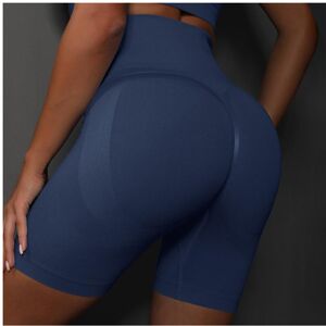 Unbranded (Dark blue, S) Seamless knitted peach smiley solid color breathable three-point Unbranded (Dark blue, S) Seamless knitted peach smiley solid color breathable three-point