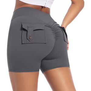 Unbranded (Shorts - dark gray, S) Cargo leggings for women, high-waisted elastic hip-lifti Unbranded (Shorts - dark gray, S) Cargo leggings for women, high-waisted elastic hip-lifti