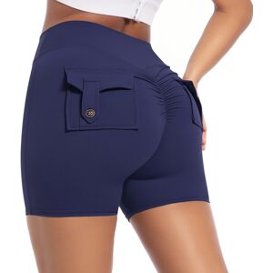 Unbranded (Shorts-dark blue, L) Cargo leggings for women, high-waisted elastic hip-lifting Unbranded (Shorts-dark blue, L) Cargo leggings for women, high-waisted elastic hip-lifting