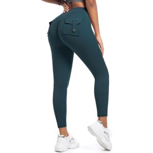 Unbranded (Trousers-wood green, L) Cargo leggings for women, high-waisted elastic hip-lift Unbranded (Trousers-wood green, L) Cargo leggings for women, high-waisted elastic hip-lift