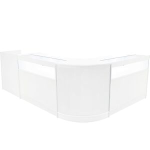 MonsterShop (2 x 1200mm W Counters & 2 x 600mm W Corner Unit - White) Shop Counter Set Luna MonsterShop (2 x 1200mm W Counters & 2 x 600mm W Corner Unit - White) Shop Counter Set Luna