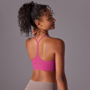 Unbranded (Pink lychee, S) Double-sided brushed skin-friendly I-shaped back yoga wear spor Unbranded (Pink lychee, S) Double-sided brushed skin-friendly I-shaped back yoga wear spor