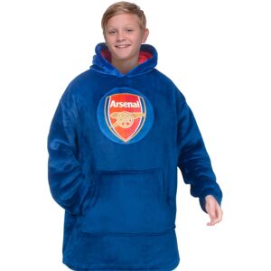 (Navy Blue, 10-14 Years) Arsenal F.C. Kids Oversized Hoodie Blanket - Sherpa Fle (Navy Blue, 10-14 Years) Arsenal F.C. Kids Oversized Hoodie Blanket - Sherpa Fle