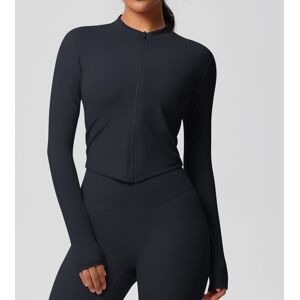 Unbranded (Zip Jacket-Black, M) Quick-drying naked brushed fitness zipper jacket running s Unbranded (Zip Jacket-Black, M) Quick-drying naked brushed fitness zipper jacket running s