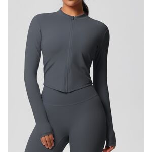 Unbranded (Zipper Jacket-Graphite Gray, S) Quick-drying naked brushed fitness zipper jacke Unbranded (Zipper Jacket-Graphite Gray, S) Quick-drying naked brushed fitness zipper jacke