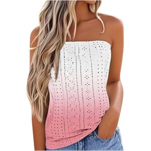 Unbranded (L, 005* Pink) Vest for Women Promotion Boho Tops Strapless Bandeau Tank Tops Su Unbranded (L, 005* Pink) Vest for Women Promotion Boho Tops Strapless Bandeau Tank Tops Su