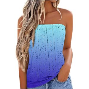 Unbranded (S, 005* Blue) Vest for Women Promotion Boho Tops Strapless Bandeau Tank Tops Su Unbranded (S, 005* Blue) Vest for Women Promotion Boho Tops Strapless Bandeau Tank Tops Su