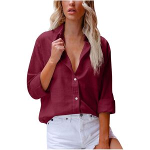 Unbranded (M, 01* Wine) Ladies Tops Clearance Womens Button Down Shirts Long Sleeve Cotton Unbranded (M, 01* Wine) Ladies Tops Clearance Womens Button Down Shirts Long Sleeve Cotton