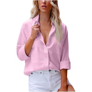 Unbranded (S, 01* Pink) Ladies Tops Clearance Womens Button Down Shirts Long Sleeve Cotton Unbranded (S, 01* Pink) Ladies Tops Clearance Womens Button Down Shirts Long Sleeve Cotton