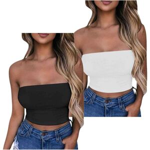 Unbranded (M, 02* Black) Crop Tops for Women UK 1/2/3/4/5 PCS Sexy Tube Top Strapless Crop Unbranded (M, 02* Black) Crop Tops for Women UK 1/2/3/4/5 PCS Sexy Tube Top Strapless Crop