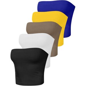 Unbranded (M, 18* Khaki) Crop Tops for Women UK 1/2/3/4/5 PCS Sexy Tube Top Strapless Crop Unbranded (M, 18* Khaki) Crop Tops for Women UK 1/2/3/4/5 PCS Sexy Tube Top Strapless Crop