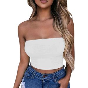 Unbranded (M, 01* White) Crop Tops for Women UK 1/2/3/4/5 PCS Sexy Tube Top Strapless Crop Unbranded (M, 01* White) Crop Tops for Women UK 1/2/3/4/5 PCS Sexy Tube Top Strapless Crop